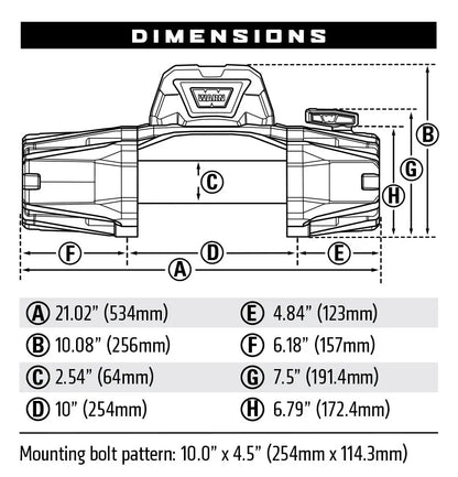 VR EVO 12-S WINCH - 103255 12V DC SYNTHETIC CABLE