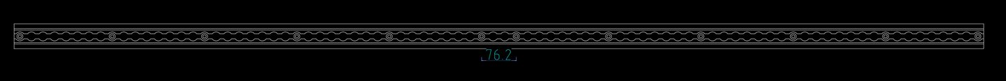 Flanged L Track "BEEFY" - Anodized Matte Black