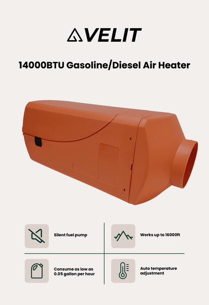 VELIT Gasoline/Diesel Air Heater 14000Btu 4000W