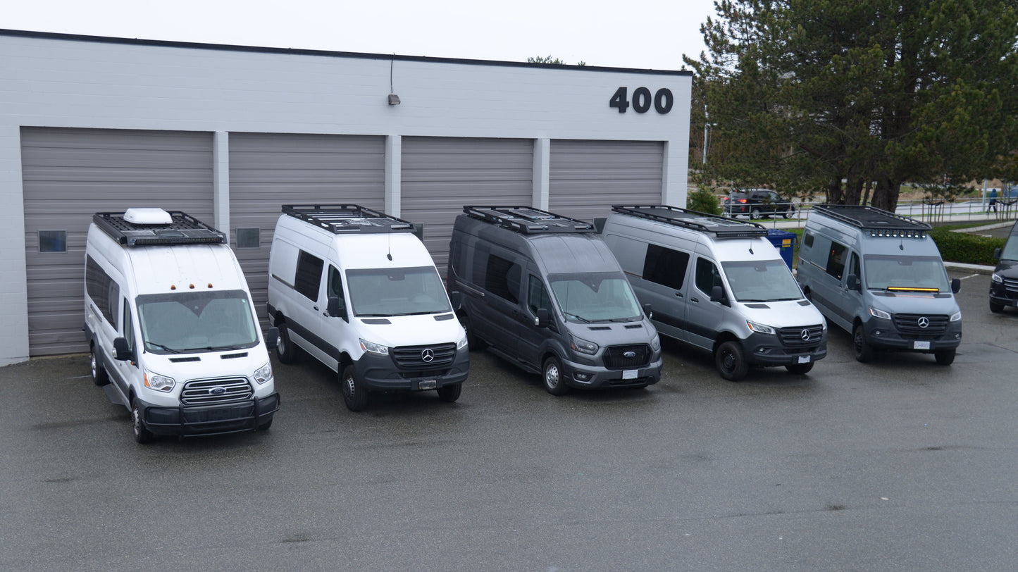 Aluminum Roof Rack For Mercedes Sprinter With Perforated Deck