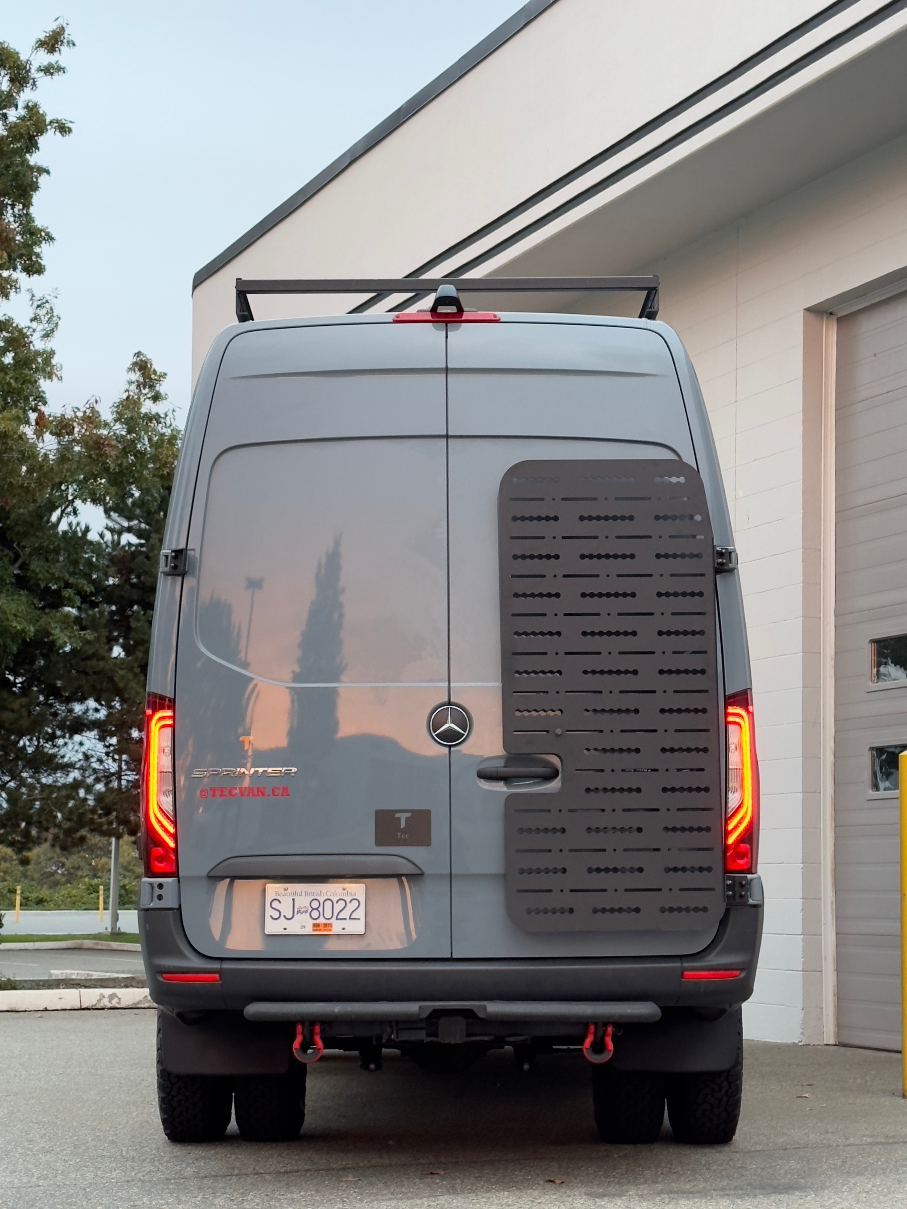 Sprinter Rear Passenger Door Aluminum Gear Rack Tec Vanlife USA