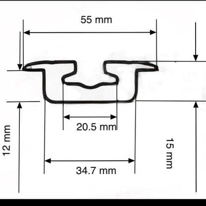 Van Conversion Flanged L Track 