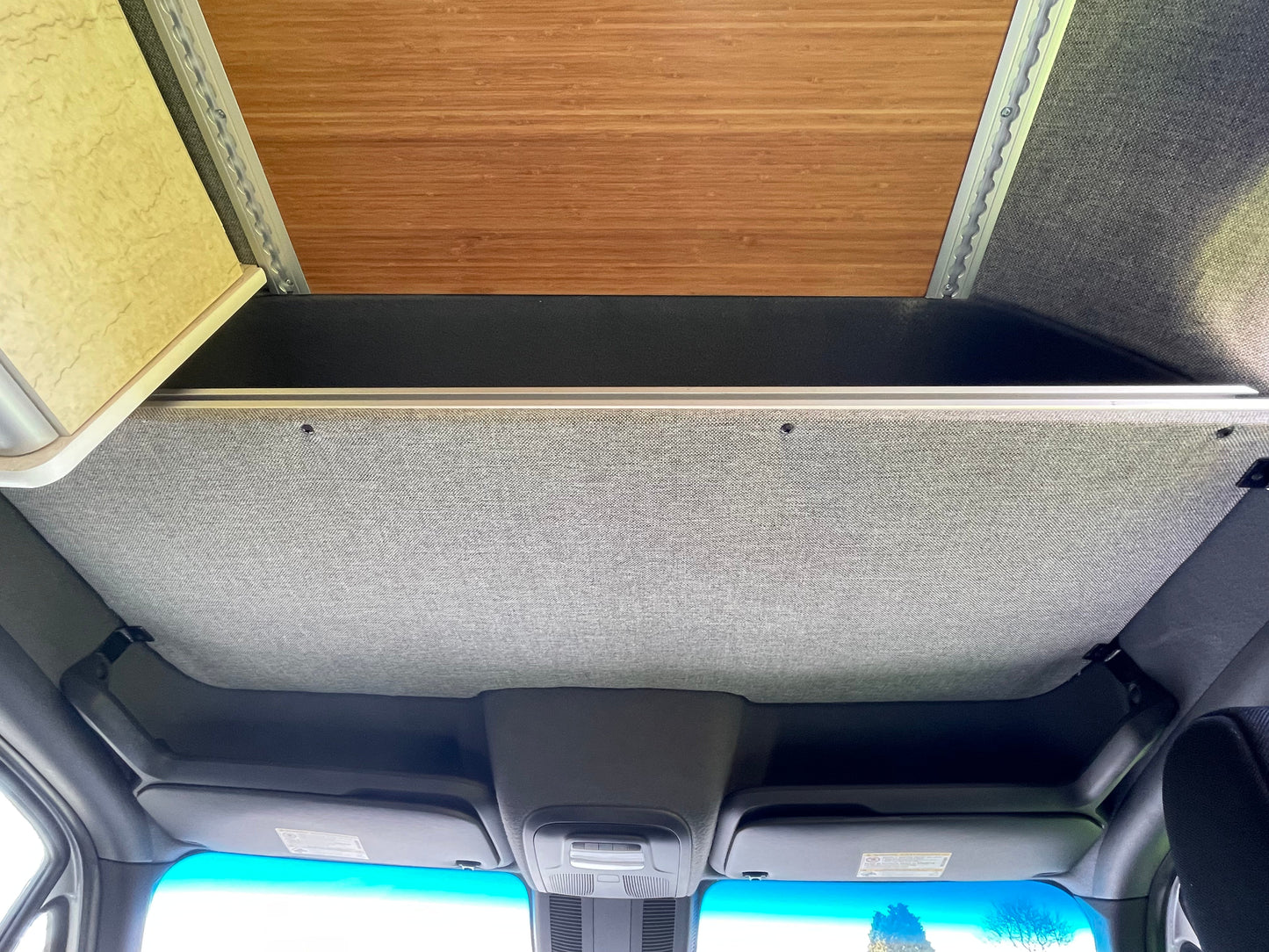 Headliner Shelf for Mercedes Sprinter Van Conversions