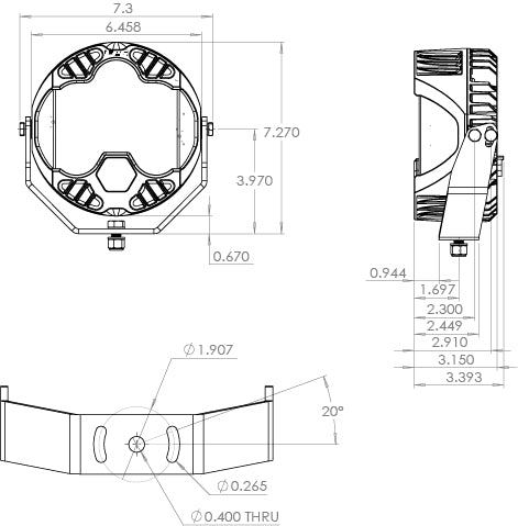 Baja Design Off-Road LED Lights LP6 Pro for Camper Van Lighting