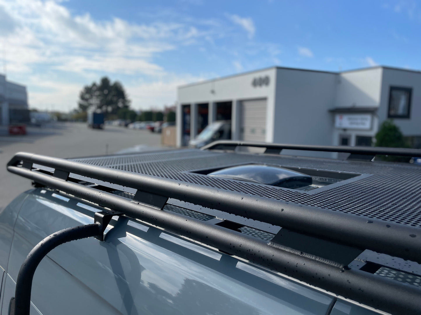 Aluminum Roof Rack For Mercedes Sprinter With Perforated Deck